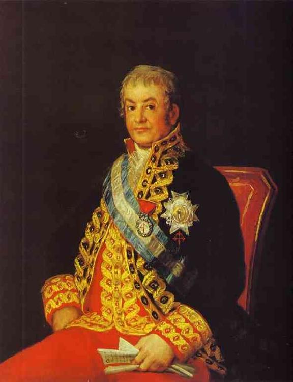 Francisco Jose de Goya Portrait of Jose Antonio, Marques Caballero Kepmasa oil painting picture